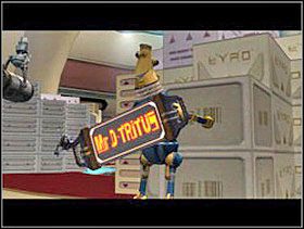 Rozpocznie się animacja. W Ratuszu czeka na Ciebie Berto - kolega z pracy. Berto zabierze Cię do Składu Rudego. - Solucja 01 - Scrapland - poradnik do gry