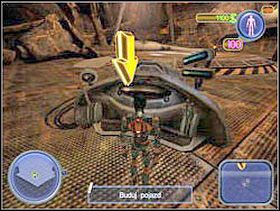 Podejdź do maszyny konstrukcyjnej, gdzie możesz wybierać części składowego swojego statku tj. model, broń, silnik, korpus. - Solucja 02 - Scrapland - poradnik do gry