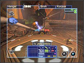 Później w zakładce silniki, wybierasz ten, który chcesz mieć zamontowany (teraz jest tylko jeden). - Solucja 02 - Scrapland - poradnik do gry