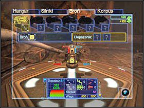 Następnie wybierasz broń. Każdy statek może być wyposażony w kilka rodzajów broni (na razie masz tylko jedną o nazwie VULKAN). - Solucja 02 - Scrapland - poradnik do gry