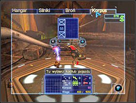 Teraz przechodzisz do zakładki korpus. Możesz go zwiększyć - czym większy korpus tym lepsza ochrona, ale też statek jest wtedy cięższy, a przez to wolniejszy). - Solucja 02 - Scrapland - poradnik do gry