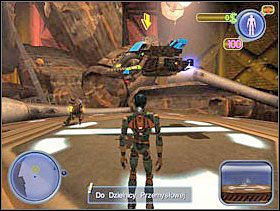 Zatwierdź wszystko i Twój pierwszy statek jest gotowy. Podejdź do niego. - Solucja 02 - Scrapland - poradnik do gry