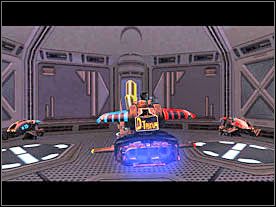 Kieruj się za żółtą strzałką na radarze i zaparkuj na parkingu (znaki z literą P). - Solucja 02 - Scrapland - poradnik do gry