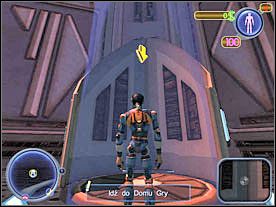 Skieruj się do windy. Znajdziesz się w Domu Gry. - Solucja 02 - Scrapland - poradnik do gry