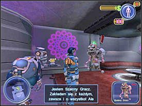 Zaproponuje Ci pierwszy mały zakład - masz zniszczyć dwa policyjne pojazdy. Gdy to zrobisz otrzymasz plany karabinu SWARM. - Solucja 02 - Scrapland - poradnik do gry