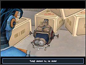 Sebastian przekopiuje Ci program do robienia zdjęć. Dzięki temu programowi możesz też zhakować Wielką Bazę Danych i zmienić się w dowolnego robota, tym samym przejmując jego zdolności. - Solucja 03 - Scrapland - poradnik do gry