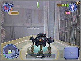 Musisz zmienić się w Copa, użyj teleportu. - Solucja 06 - Scrapland - poradnik do gry