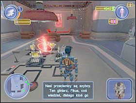 Idź do komunikatora, znajdującego się w pokoju redakcyjnym i porozmawiaj z Głębokim Gardłem. Masz ukraść wóz policyjny i jako Cop udać się na spotkanie z innymi gliniarzami. - Solucja 06 - Scrapland - poradnik do gry