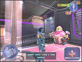 Idź porozmawiać z biskupem Igorem, znajdziesz go w Domu Gry. Nie będzie chciał z Tobą walczyć, dopóki nie wykonasz dla niego dwóch zadań. Pierwsza misja polega na zdobyciu planów ciężkozbrojnego pojazdu najemników. - Solucja 10 - Scrapland - poradnik do gry