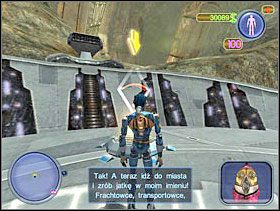 Leć do komunikatora i zadzwoń do Igora. Kolejnym zadaniem przez niego zleconym jest zrobienie jatki w mieście. Masz zestrzelić masę pojazdów, wówczas wzrośnie popyt na nowe życia i Igor będzie zadowolony. Aby była to prawdziwa masakra masz zabijać co 20 sekund jednego robota. Skieruj się do Śródmieścia. - Solucja 11 - Scrapland - poradnik do gry