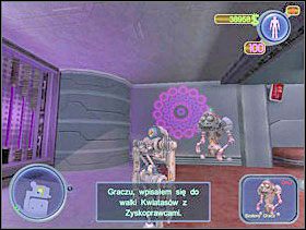 Porozmawiaj z Szalonym Graczem i przyjmij wyzwanie. Zakład odbędzie się w Starej Kopalni. Wygra ta drużyna, która pierwsza zdobędzie 5 flag. - Solucja 14 - Scrapland - poradnik do gry