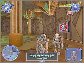 Zmień się w Urzędasa i wykorzystując zdolność zakrzywiania czasu (domyślnie środkowy przycisk myszy), złap Rudolfa. Porozmawiaj z nim, zaproponujesz mu wyścig, po czym wyjdź na zewnątrz. - Solucja 08 - Scrapland - poradnik do gry