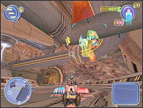 Jesteś w Dzielnicy Przemysłowej, leć na start i rozpocznij wyścig. Możesz go oczywiście wygrać, ale nie musisz. - Solucja 08 - Scrapland - poradnik do gry