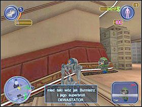 Zanim Trurl powie Ci, co wie, masz przynieść mu fotografie pojazdu Burmistrza, silnika i broni DEVASTATOR. Plany te mają trzej strażnicy, musisz ich zabić. - Solucja 08 - Scrapland - poradnik do gry