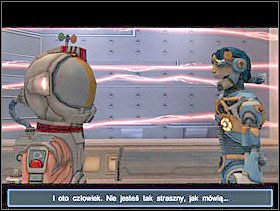 Rozpocznie się animacja. Poznasz Billa - człowieka. - Solucja 18 - Scrapland - poradnik do gry