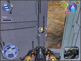 Strzelaj w transporty, ale ich nie rozwalaj, bo wtedy wybuchną razem z danymi. Po prostu atakuj je do momentu, aż zostawią dane. - Solucja 19 - Scrapland - poradnik do gry