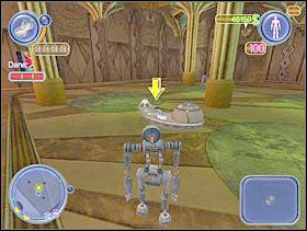 i wykorzystując zdolność zakrzywiana czasu (domyślnie środkowy przycisk myszki), podejdź do biurek urzędasów i zacznij ładować dane. Staraj się nie dopuszczać urzędasów do ich biurek. Najłatwiej ich zabić po prostu. - Solucja 19 - Scrapland - poradnik do gry