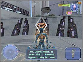Skieruj się do Śródmieścia. Podleć do komunikatora i zadzwoń do Garbusa. Zaproponujesz mu zakład. Wygra ten, który pierwszy zestrzeli 10 statków. Gdy Ty unicestwijisz pojazd punkt traci Garbus i odwrotnie. A jeżeli zestrzelisz Garbusa lub wypadniesz z mapy - przegrywasz. - Solucja 20 - Scrapland - poradnik do gry
