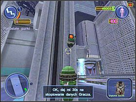 i podleć, by wcisnąć kolejne. Unikaj wykrycia przez 30 sekund. Po czym uciekaj. - Solucja 20 - Scrapland - poradnik do gry