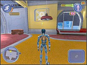 Teraz zmień się w D-Tritusa i idź do redakcyjnego pokoju. Panel z człowiekiem zniknął. - Solucja 20 - Scrapland - poradnik do gry