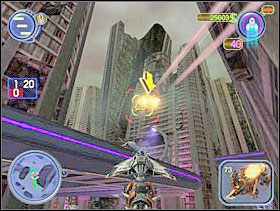 Jeżeli szybko wystartujesz powinno Ci się udać zabrać pałkę, wtedy tylko musisz uważać na innych uczestników, którzy będą chcieli Cię zestrzelić i ją odebrać. Jeżeli nie uda Ci się zabrać pałki, musisz ścigać tego, który ją ma. Zabij go i odbierz pałkę. - Solucja 21 - Scrapland - poradnik do gry