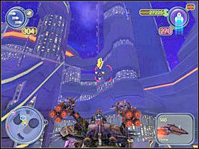 Taki wzmacniacz ma urzędnik Głuptus. Wsiadaj do swojego pojazdu i uciekaj do Dzielnicy Handlowej. Odszukaj Głuptusa, zestrzel go i zabierz wzmacniacz. Teraz uciekaj do Śródmieścia. - Solucja 22 - Scrapland - poradnik do gry