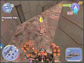 Rozpocznie się animacja. Teraz musisz zniszczyć boje komunikacyjne, przez które Szef kontroluje roboty ze Scraplandu. Pomogą Ci w tym najemnicy. Zacznijcie od Dzielnicy Przemysłowej. Zniszcz 6 boi (kieruj się żółtymi strzałkami na radarze, aby je odnaleźć). - Solucja 24 - Scrapland - poradnik do gry