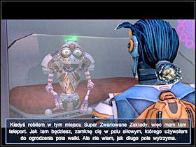 Znajdziesz się w Domu Gry. Szalony Gracz poinformuje Cię, że teraz musisz znaleźć i zniszczyć Szefa, zanim odleci na bezpieczną odległość. Teraz możesz się udać do teleportu, prowadzącego do Pasu Asteroidów. Czeka tam na Ciebie statek, taki sam, jak ma Twój Szef. - Solucja 24 - Scrapland - poradnik do gry