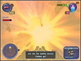 Gdy Szef nie będzie miał żadnej tarczy - rozwal go. Unicestwij go np. bronią TESLA lub ATPC czy jakąś inną, byleby była skuteczna. - Solucja 24 - Scrapland - poradnik do gry