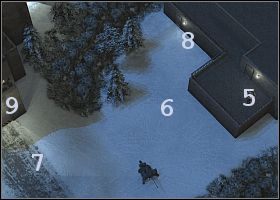 Zaczynasz (1 ) ukryty przed wzrokiem wrogów, ale sam powinieneś jednego widzieć - chowa się na dachu (5 ) i z pewnością otworzy ogień, gdy tylko Cię zobaczy - [Oś] (Ural) Nieznany kompleks | Silent Storm - Silent Storm - poradnik do gry