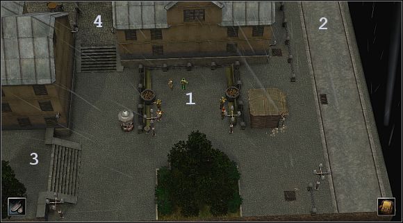 Choć zaczynasz ukryty (1 ) przed wzrokiem wrogów, to zaraz zrobi się gorąco - [Alianci] (Hanower) Kwatera niemieckiego wywiadu | Silent Storm - Silent Storm - poradnik do gry