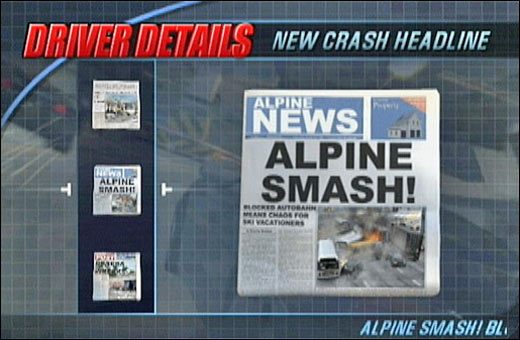 1 - Nagłówki w gazetach cz.1 | Kolekcje i nagrody | Burnout 3 Takedown - Burnout 3: Takedown - poradnik do gry