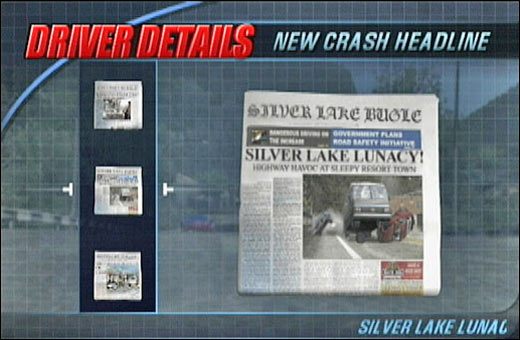 2 - Nagłówki w gazetach cz.3 | Kolekcje i nagrody | Burnout 3 Takedown - Burnout 3: Takedown - poradnik do gry