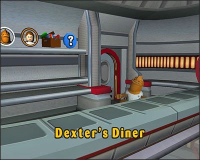 Za study zebrane w trakcie gry możemy kupować różne bonusy w sklepiku Dextera: dodatkowe postacie, wskazówki oraz extrasy - Study - LEGO Star Wars - poradnik do gry