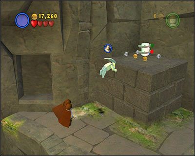 Pod koniec części, w której skaczesz po opadających głazach, znajdziesz ogrodzenie, z którego za pomocą Mocy zrobisz kolejny most - [E1] Chapter 2 - Kanistry 5-7 - LEGO Star Wars - poradnik do gry