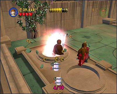 Gdy naciśniesz przycisk na środkowej kopule, poza