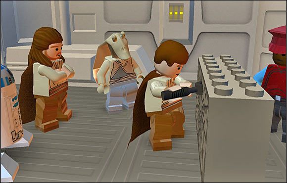 Obi-Wan naprawia napęd za pomocą szczytowych osiągnięć techniki - [E1] Chapter 4 - Mos Espa Podrace - LEGO Star Wars - poradnik do gry