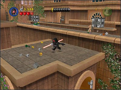 Po naprawieniu mostu, skręć ze ścieżki w sposób pokazany na screenie - [E1] Chapter 5 - Kanistry 5-7 - LEGO Star Wars - poradnik do gry