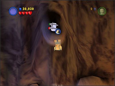 Użyj Mocy na leżących na ziemi klockach tuż obok wejścia do pomieszczenia z kanistrem #7 - [E2] Chapter 2 - Kanistry 8-10 - LEGO Star Wars - poradnik do gry