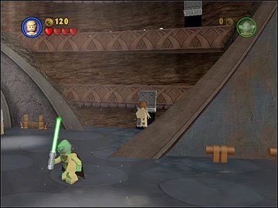 Małym Anakinem wejdź do szybu widocznego powyżej - [E2] Chapter 5 - Kanistry 7-10 - LEGO Star Wars - poradnik do gry
