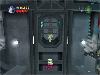 W tym samym pomieszczeniu co #5 wskocz Jar-Jarem w miejsce widoczne na screenie - [E3] Chapter 2 - Kanistry 6-10 - LEGO Star Wars - poradnik do gry