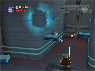 Gdy otworzą się drzwi, przejdź przez nie i pokonaj grupę szturmowców - [E3] Chapter 5 - Ruin of the Jedi - LEGO Star Wars - poradnik do gry