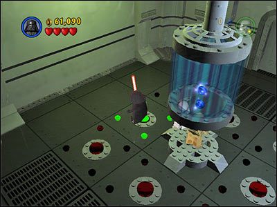 W dalszej części etapu znajdziemy komnatę z zepsutym śmigłem na środku - [E4] Chapter 1 - A New Hope - LEGO Star Wars - poradnik do gry