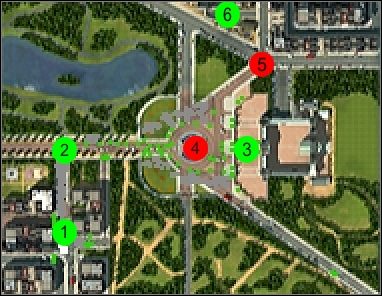 Kiedy twoi żołnierze opuszczą pojazdy, stojące w tłumie demonstrantów na południowym wschodzie [1] , zaznacz wszystkich i wyrusz nimi wzdłuż drogi na północ - Misja 2 | Misje 1-5 | Act of War Direct Action - Act of War: Direct Action - poradnik do gry