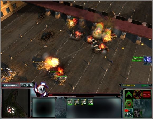 Szturmy wroga będą przeprowadzane falowo z czterech różnych kierunków [6] - Misja 4 | Misje 1-5 | Act of War Direct Action - Act of War: Direct Action - poradnik do gry