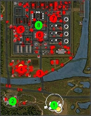 Rozpoczynasz z częściowo rozbudowaną bazą na południu mapy [1] - Misja 10 | Misje 6-10 | Act of War Direct Action - Act of War: Direct Action - poradnik do gry