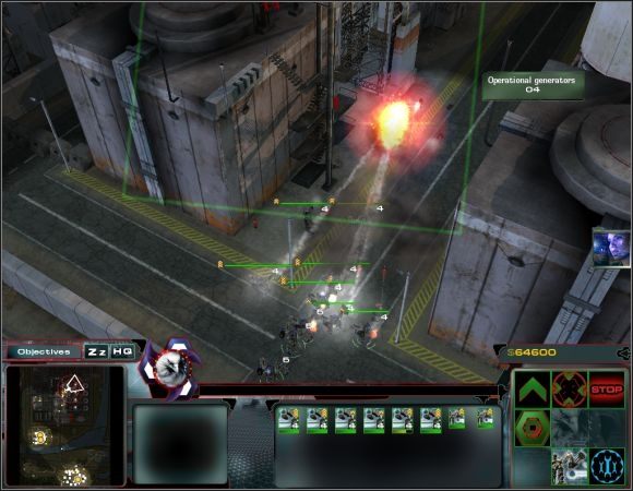 Oczyść dokładnie cały pobliski teren i wyrusz na północny zachód [7] - Misja 10 | Misje 6-10 | Act of War Direct Action - Act of War: Direct Action - poradnik do gry