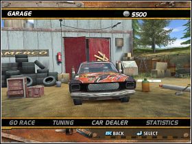 Garaż będzie najczęściej odwiedzanym przez nas miejscem. - Instrukcja cd. | FlatOut - FlatOut - poradnik do gry