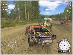 Woodland Mayhem to trasa dość krótka i niezbyt trudna - Bronze Class (2) | Trasy | FlatOut - FlatOut - poradnik do gry