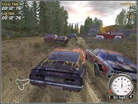 Jak na tę klasę, trasa ta jest bardzo łatwa i krótka - Gold Class (1) | Trasy | FlatOut - FlatOut - poradnik do gry